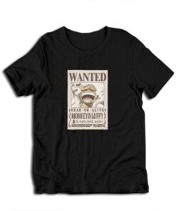 One Piece Monkey D Luffy Wanted Poster T-Shirt