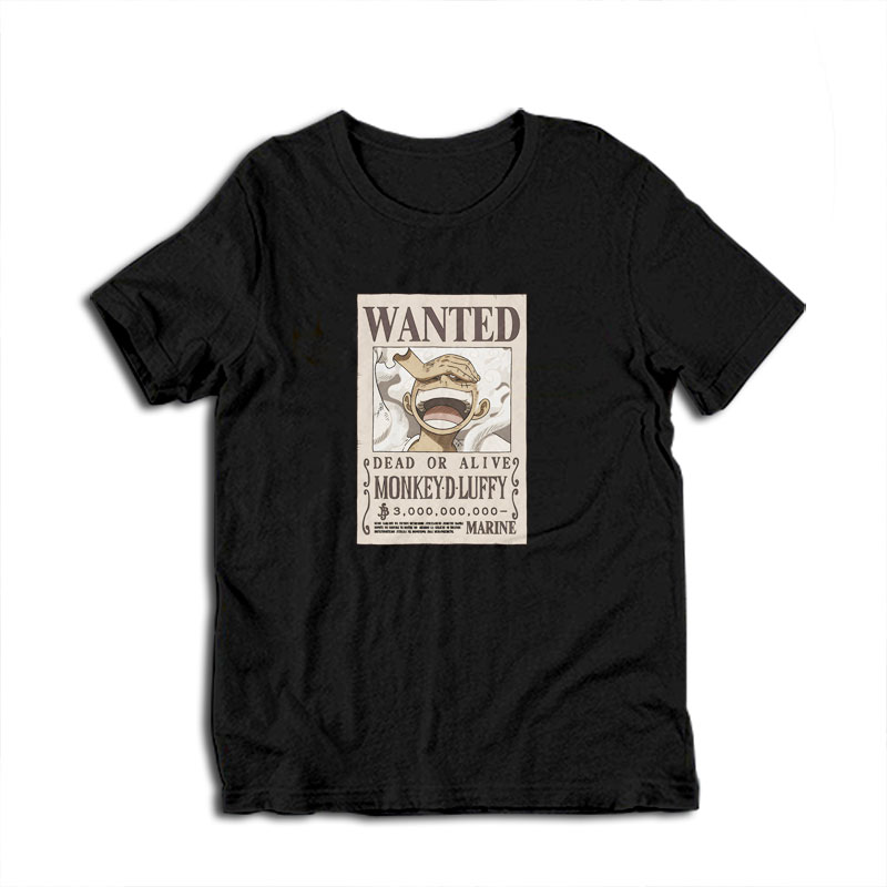 One Piece Monkey D Luffy Wanted Poster T-Shirt