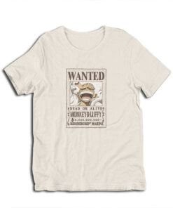 One Piece Monkey D Luffy Wanted Poster T-Shirt