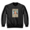 One Piece Poster Wanted Roronoa Zoro Sweatshirt