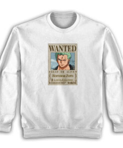 One Piece Poster Wanted Roronoa Zoro Sweatshirt