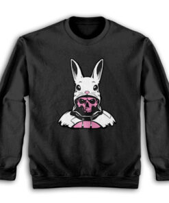 The Passenger Benson Rabbit Hood Human Skull Sweatshirt