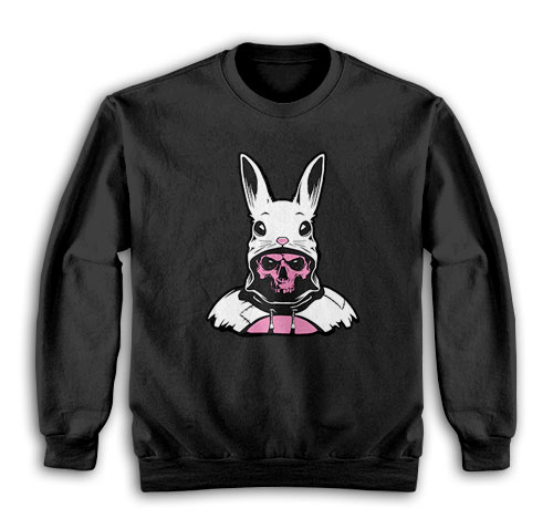 The Passenger Benson Rabbit Hood Human Skull Sweatshirt