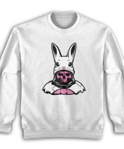 The Passenger Benson Rabbit Hood Human Skull Sweatshirt