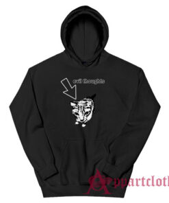 Cat Evil Thoughts Funny Hoodie