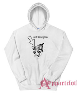 Cat Evil Thoughts Funny Hoodie