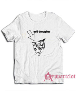Cat Evil Thoughts Funny T-Shirt