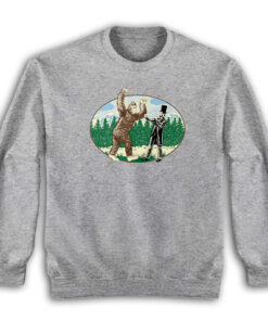 Glarkware Bigfoot vs Abe Lincoln Jimmy Chance Raising Hope Sweatshirt