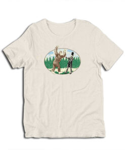 Glarkware Bigfoot vs Abe Lincoln Jimmy Chance Raising Hope T-Shirt