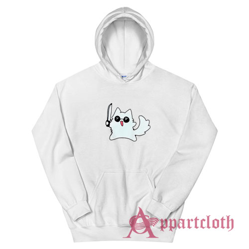 Gojo Cat Knife Funny Hoodie