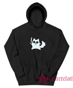 Gojo Cat Knife Funny Hoodie