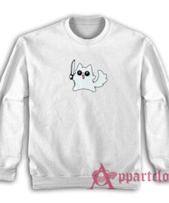 Gojo Cat Knife Funny Sweatshirt
