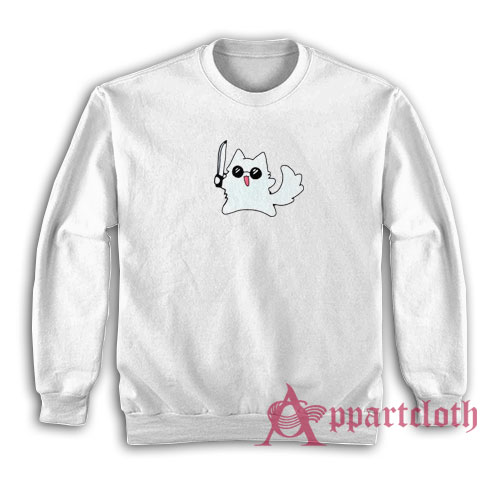 Gojo Cat Knife Funny Sweatshirt