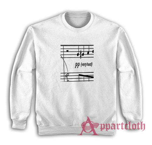 Pp Very Hard Music Sheet Sweatshirt