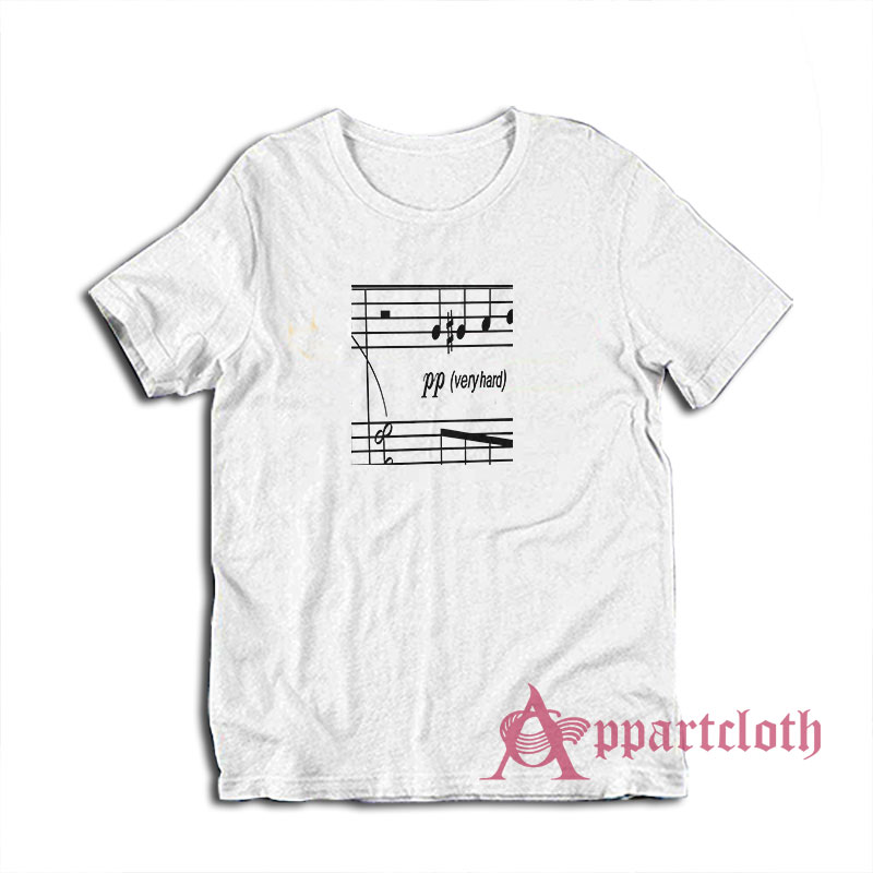 Pp Very Hard Music Sheet T-Shirt