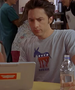 Ass Man Democratic Party Donkey JD Scrubs T-Shirt