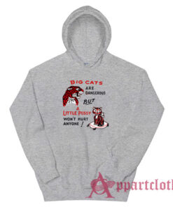 Big Cats Are Dangerous But A Little Pussy Won't Hurt Anyone Hoodie