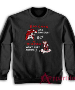Big Cats Are Dangerous But A Little Pussy Won't Hurt Anyone Sweatshirt