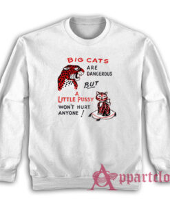 Big Cats Are Dangerous But A Little Pussy Won't Hurt Anyone Sweatshirt