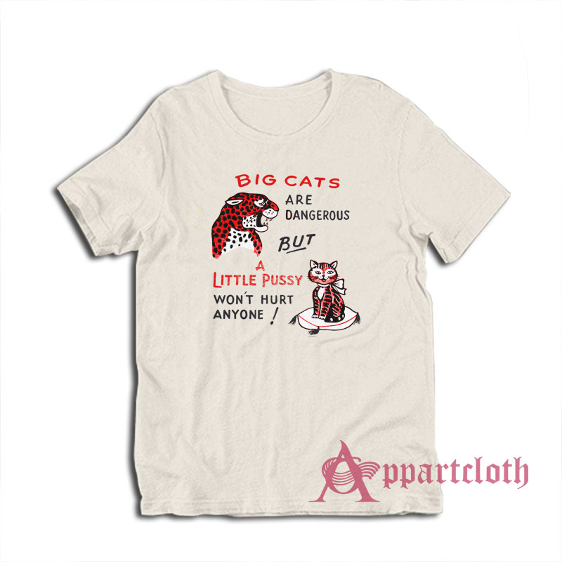 Big Cats Are Dangerous But A Little Pussy Won't Hurt Anyone T-Shirt