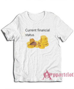 Current Financial Status Gold Coin Chocolate T-Shirt