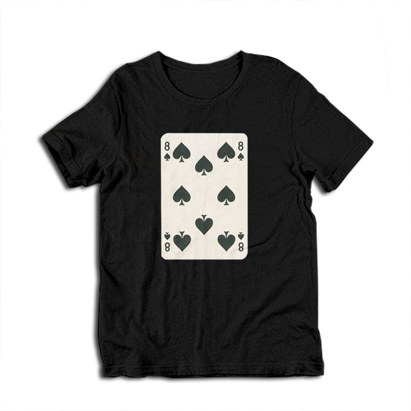 Eight of Spades Vintage Playing Card T-Shirt