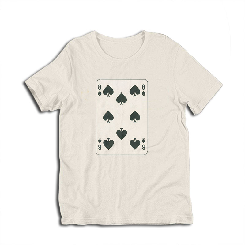 Eight of Spades Vintage Playing Card T-Shirt