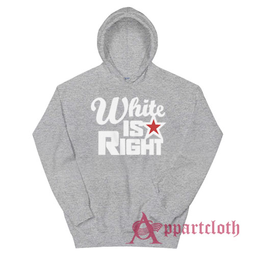 White Is Right Frank Gallagher Shameless Hoodie