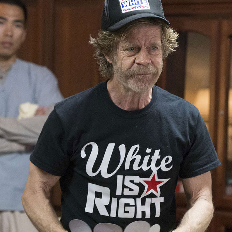 White Is Right Frank Gallagher Shameless T-Shirt