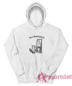Am I Beautiful Funny Raccoon Hoodie