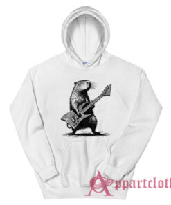 Capybara Playing Guitar Hoodie