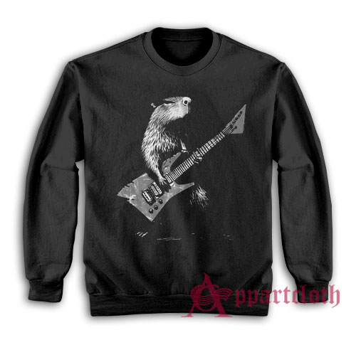 Capybara Playing Guitar Sweatshirt