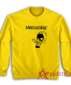 Frustrated Calvin Screaming Sweatshirt