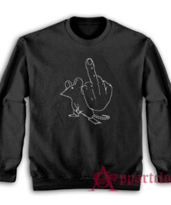 Mouse Middle Finger Funny Sweatshirt