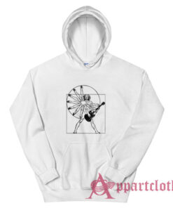 Vitruvian Man Playing The Guitar Hoodie