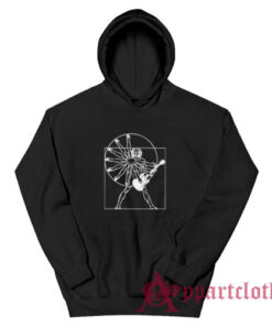 Vitruvian Man Playing The Guitar Hoodie