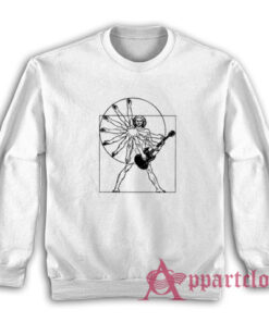 Vitruvian Man Playing The Guitar Sweatshirt