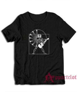 Vitruvian Man Playing The Guitar T-Shirt