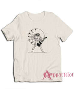 Vitruvian Man Playing The Guitar T-Shirt