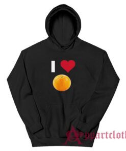 I love Orange Hoodie