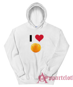 I love Orange Hoodie