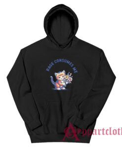 Cat Rage Consumes Me Hoodie