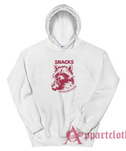 Raccoon Snacks Make Me Nicer Hoodie