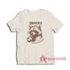 Raccoon Snacks Make Me Nicer T-Shirt