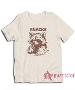 Raccoon Snacks Make Me Nicer T-Shirt
