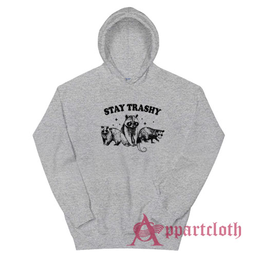 Stay Trashy Raccoons Opossums Hoodie