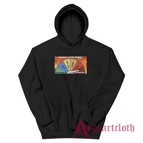 Yapping Level Today Catastrophic Hoodie