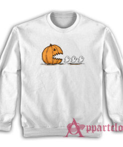 Halloween Pumpkin Chasing Ghost Sweatshirt
