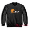 Halloween Pumpkin Chasing Ghost Sweatshirt