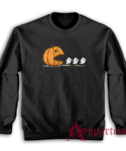 Halloween Pumpkin Chasing Ghost Sweatshirt